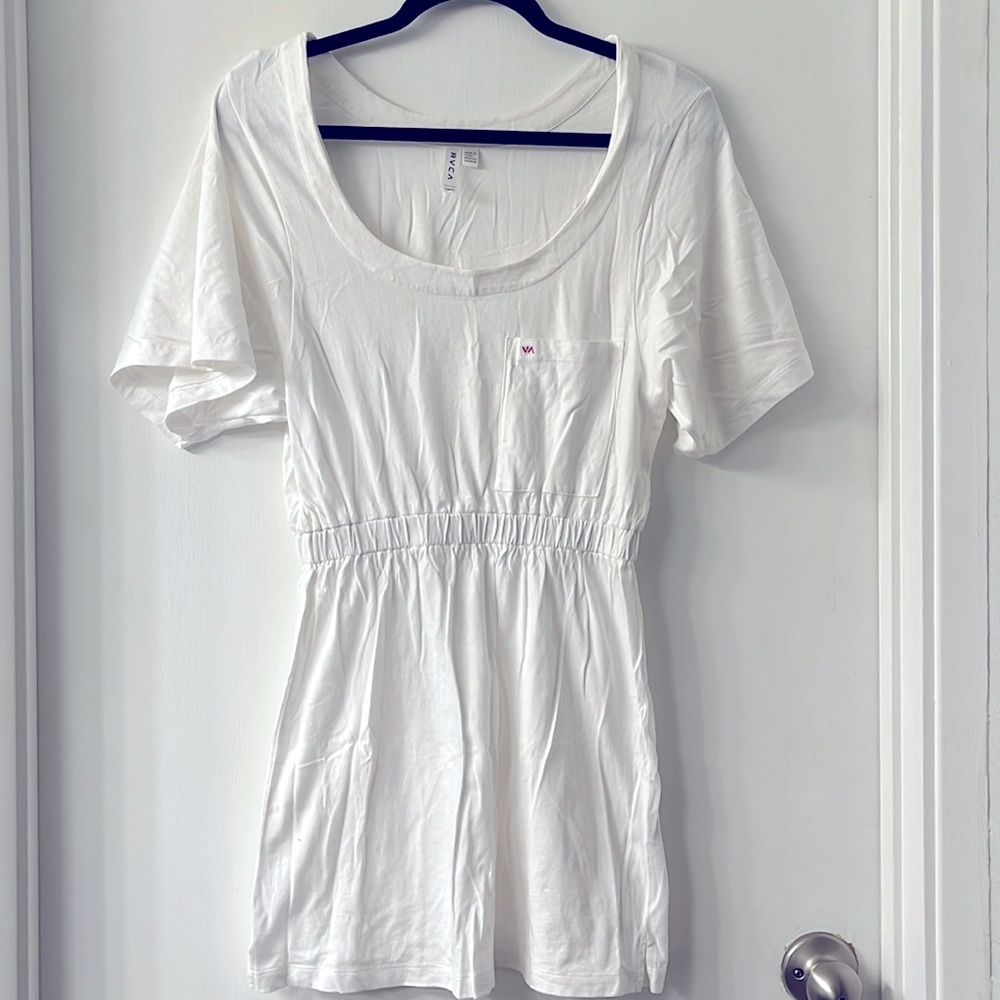RVCA White T-shirt Dress